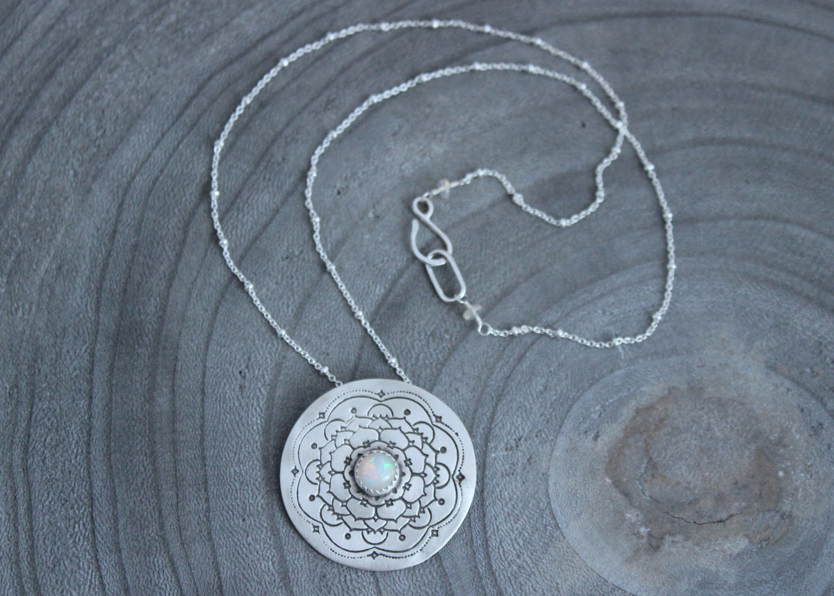 Name hot sale mandala necklace