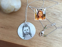 Personalized Recycled Silver Custom Photo Necklace