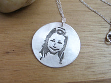 Personalized Recycled Silver Custom Photo Necklace