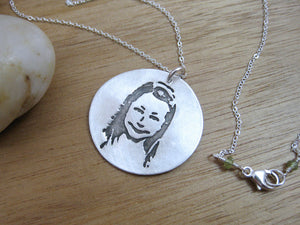 Personalized Recycled Silver Custom Photo Necklace